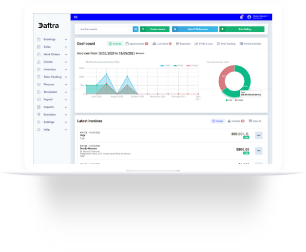 Register expenses and track income