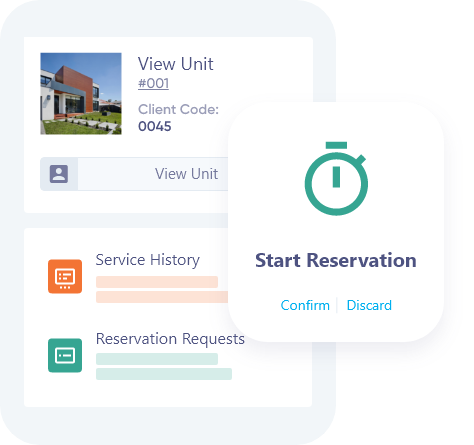 Create booking orders and change their status.