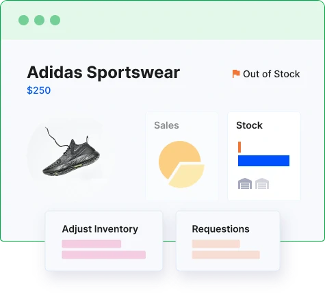 Adjust inventory with a click of a button